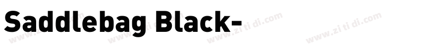 Saddlebag Black字体转换